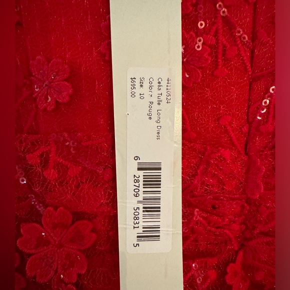 Monique Lhuillier Embroided Strapless Gown - Picture 14 of 14